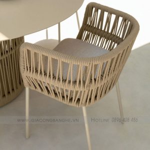 ghế ngoài trời đan dây dù