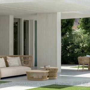 ghế ngoài trời đan dây dù