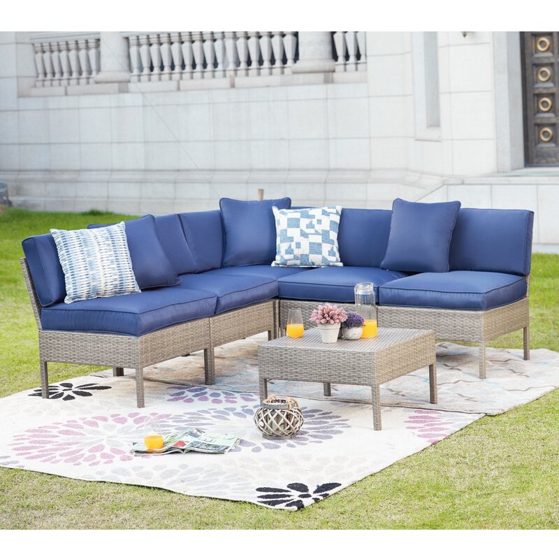 Bộ bàn ghế sofa đan mây ngoài trời