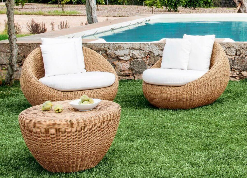 Bộ bàn ghế sofa nhựa giả mây SKLS004