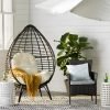 ghế thư giãn đan dây nhựa giả mây
