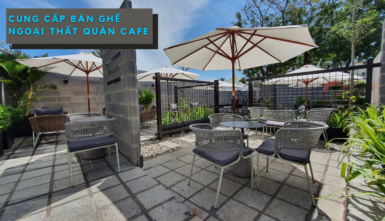bàn ghế cafe sân vườn