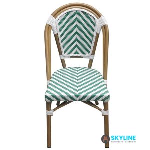 ghế cafe đan mây nhựa