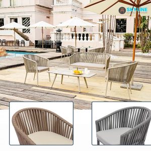 bộ bàn ghế sofa ngoài trời