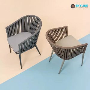 ghế ăn đan dây dù