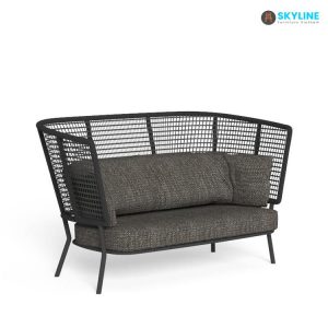 sofa lưng cao màu đen
