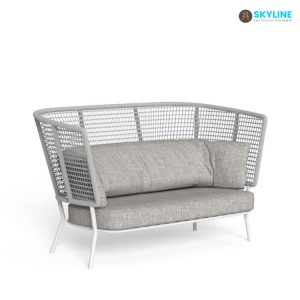 sofa lưng cao màu trắng