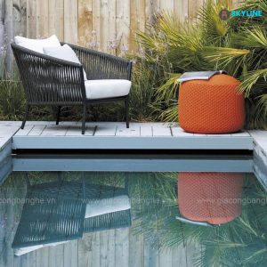 ghế armchair sân vườn