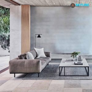 sofa da phòng khách