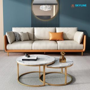 sofa bọc da cao cấp