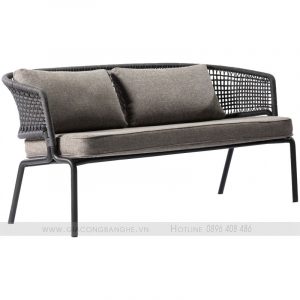 Ghế sofa ngoài trời màu đen
