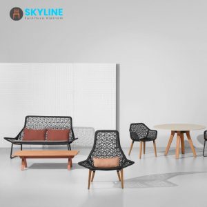 bộ sưu tập ghế đan mây hình bông tuyết