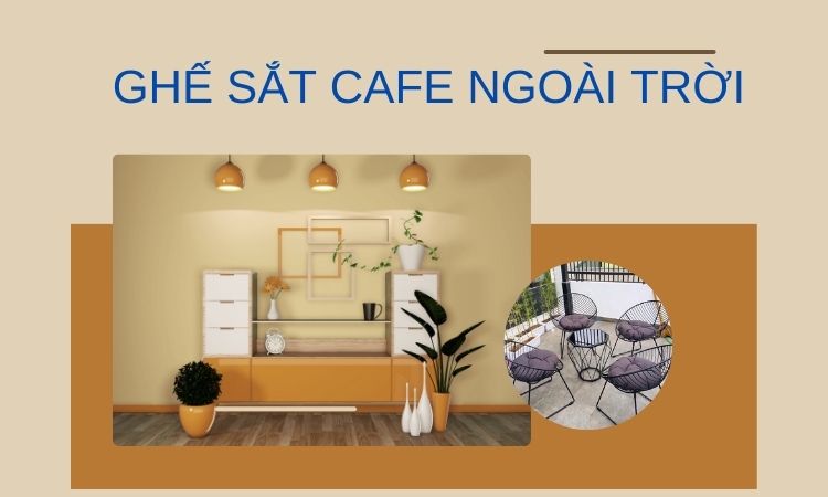 Ghế sắt cafe ngoài trời