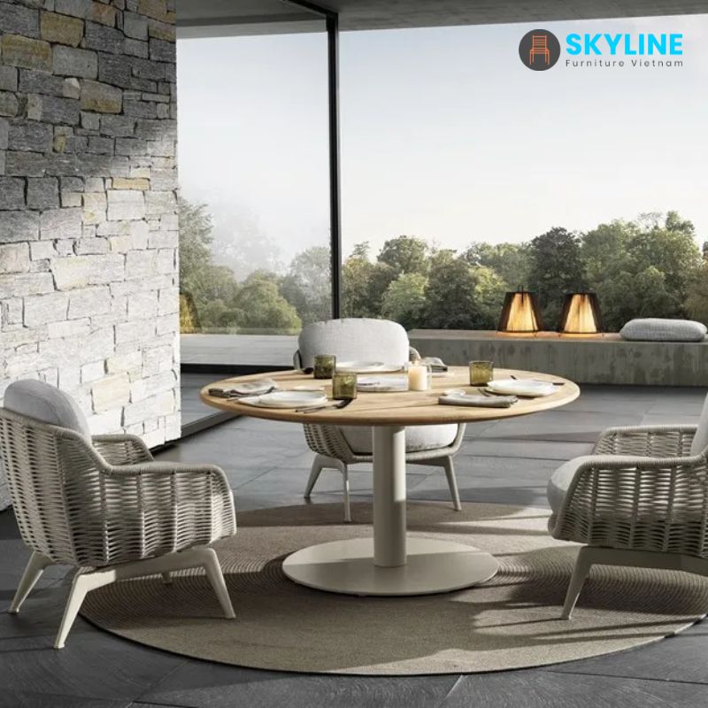 bàn ăn ngoài trời