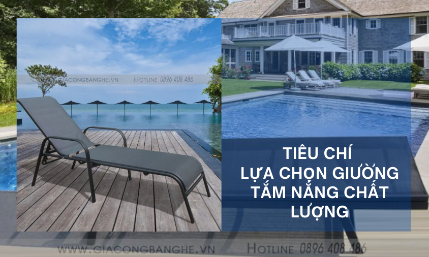 tiêu chí lựa chọn giường tắm nắng
