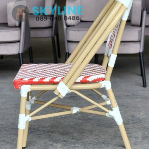 Ghế nhựa giả mây ngoài trời