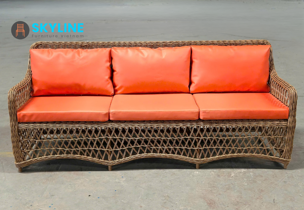 Sofa Mây Nhựa Ngoài Trời SKLS050