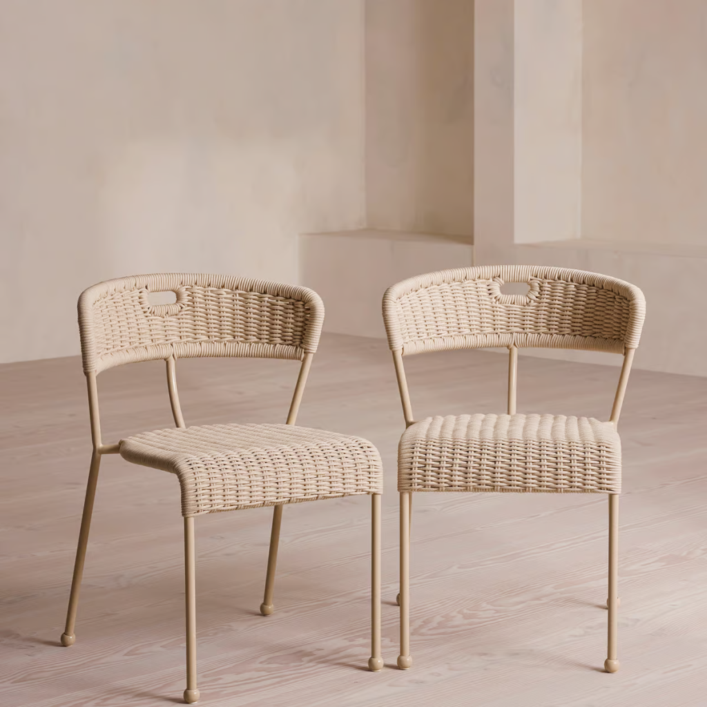 Ghế Ăn Ngoài Trời Đan Dây Dù SKLC145