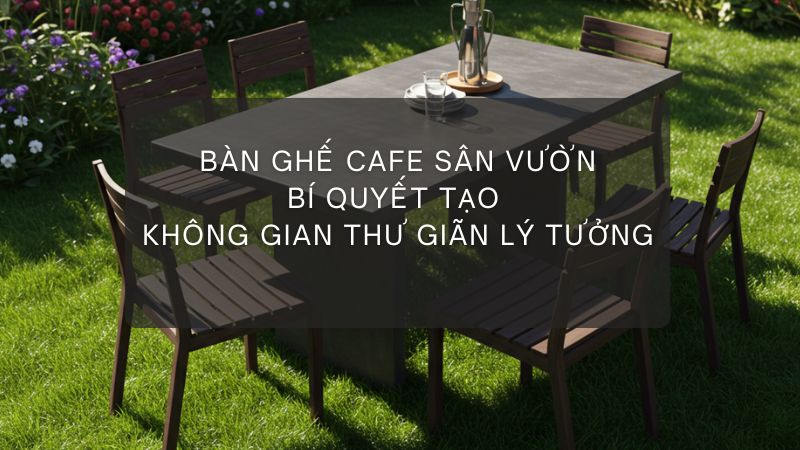 bàn ghế cafe sân vườn