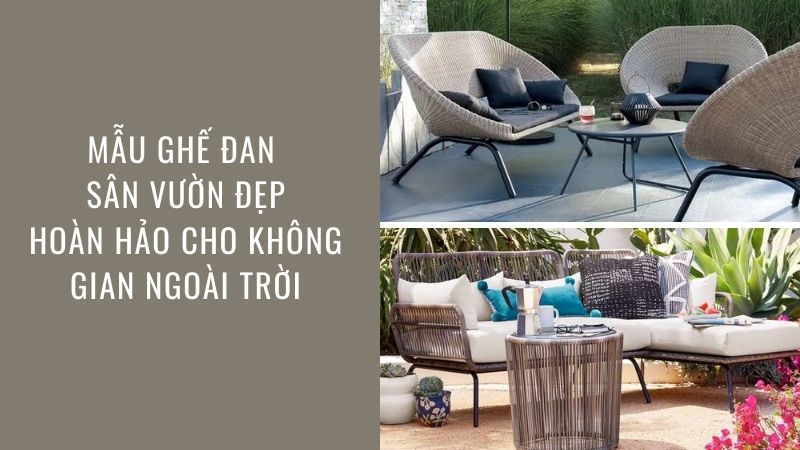 Mẫu ghế đan sân vườn