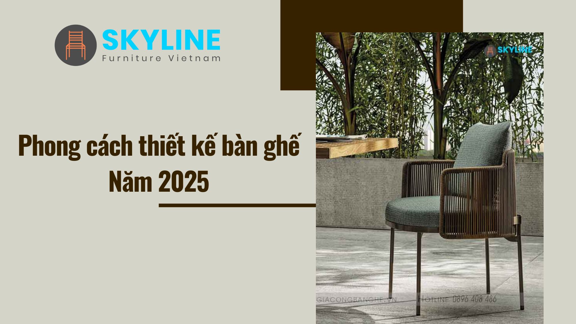 phong cách thiết kế bàn ghế