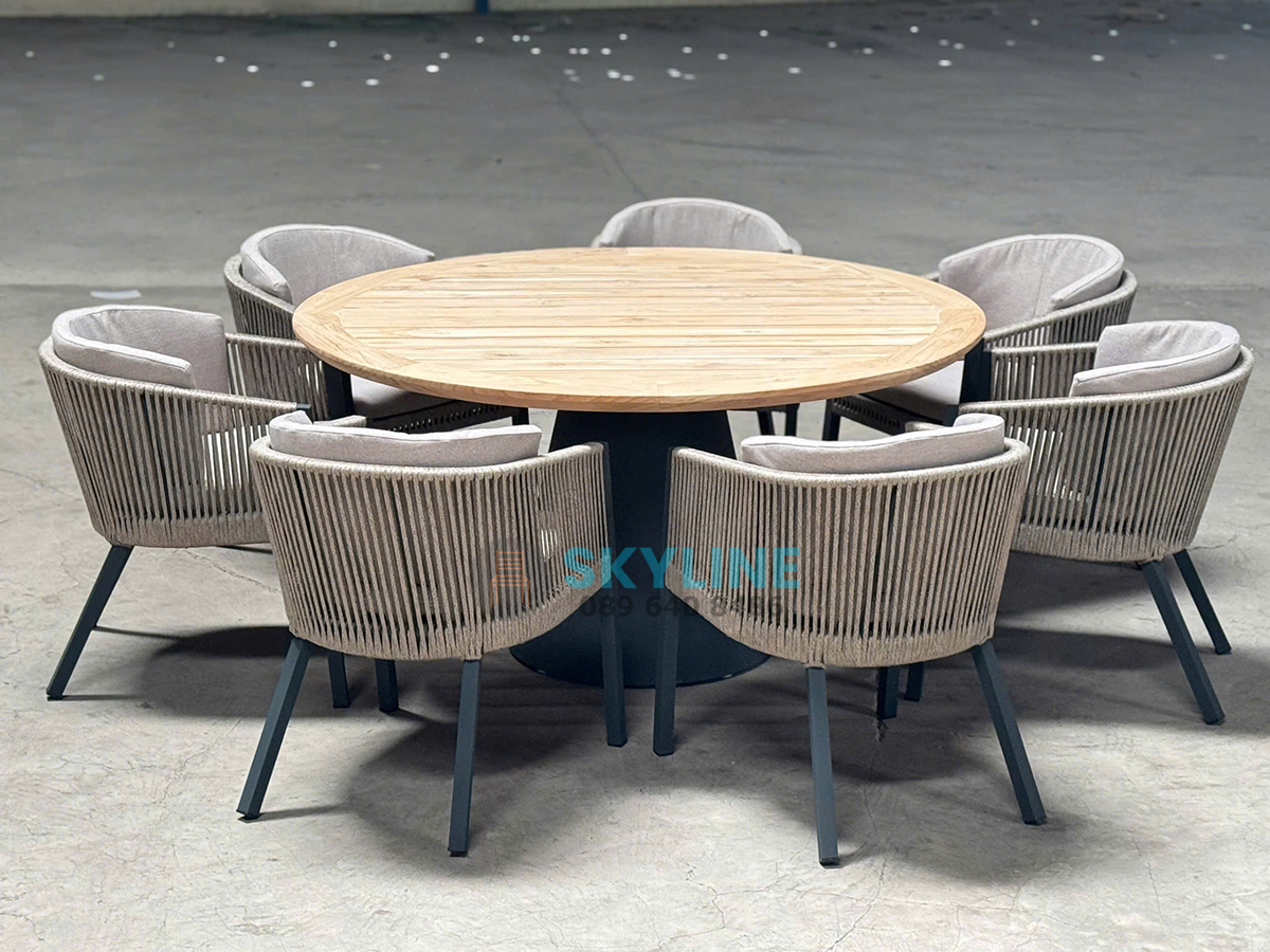 bộ ghế mây cafe ngoài trời bền đẹp