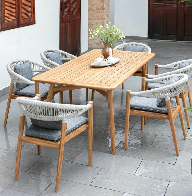 Mẫu bàn ghế sân vườn đơn giản