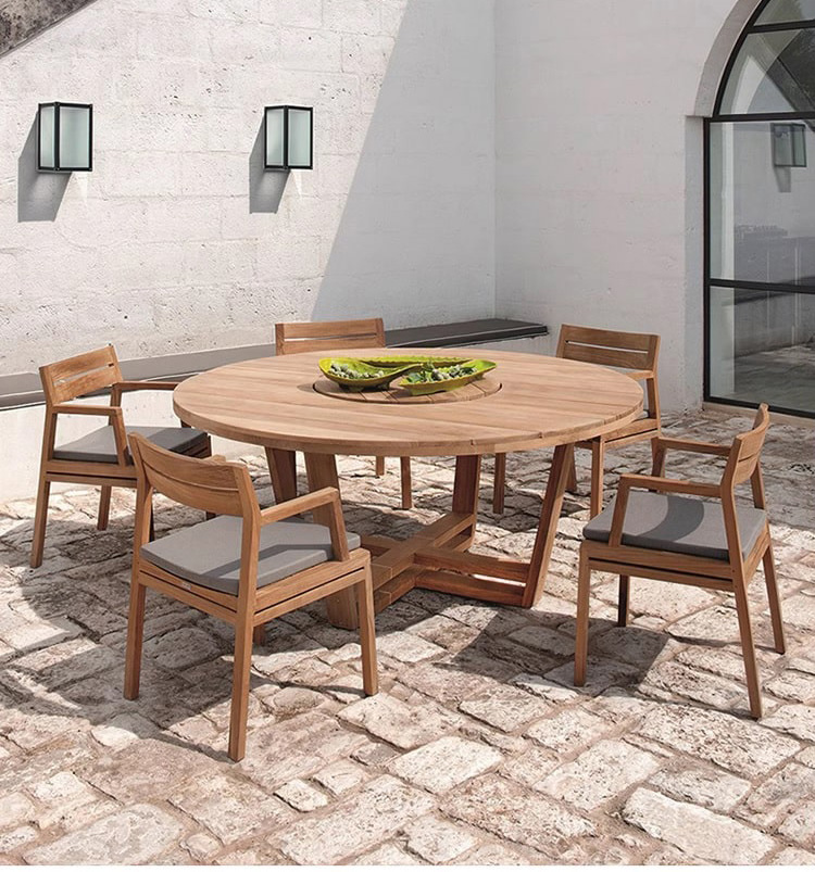 Bàn ghế sân vườn gỗ Teak Nam Mỹ