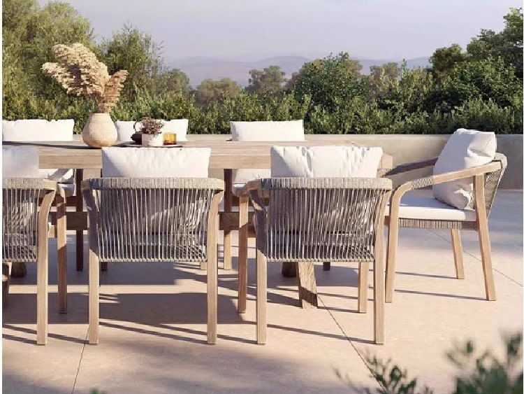 ghế gỗ Teak ngoài trời chống mối mọt