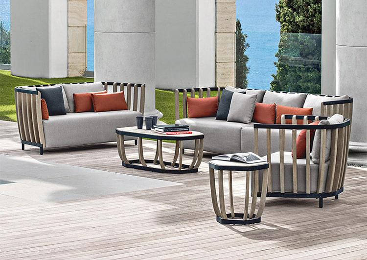 Sofa ngoài trời gỗ Teak Nam Mỹ