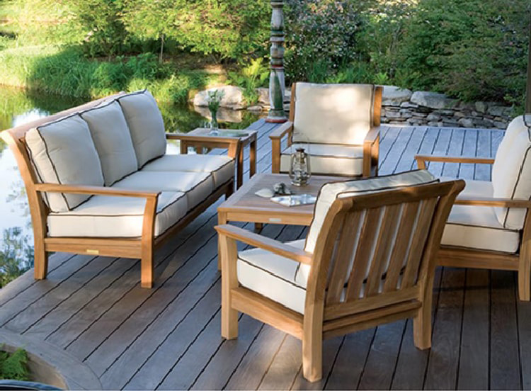 Sofa ngoài trời gỗ teak tự nhiên bền đẹp