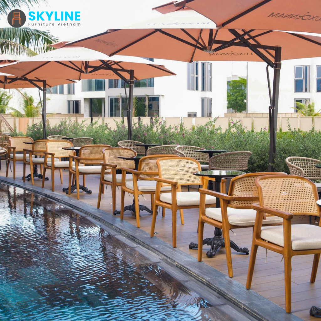 Sản Xuất Nội Thất Ngoài Trời Dự Án Lux Annam