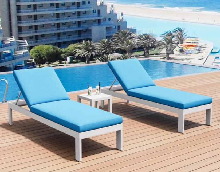 Giường tắm nắng gỗ Teak cao cấp