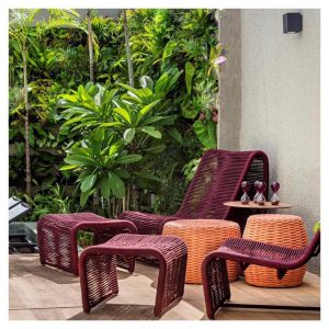 Ghế Thư Giãn Ngoài Trời Đan Dây Rope Hiện Đại SKLV1
