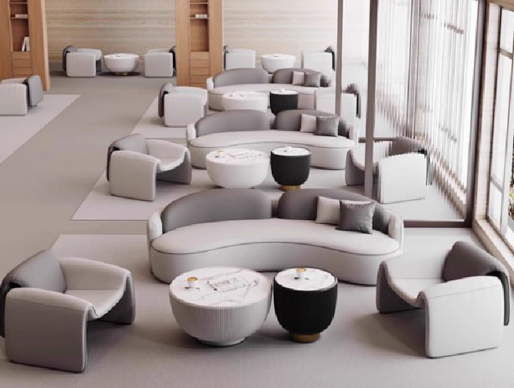 Sofa khách sạn bọc da cao cấp